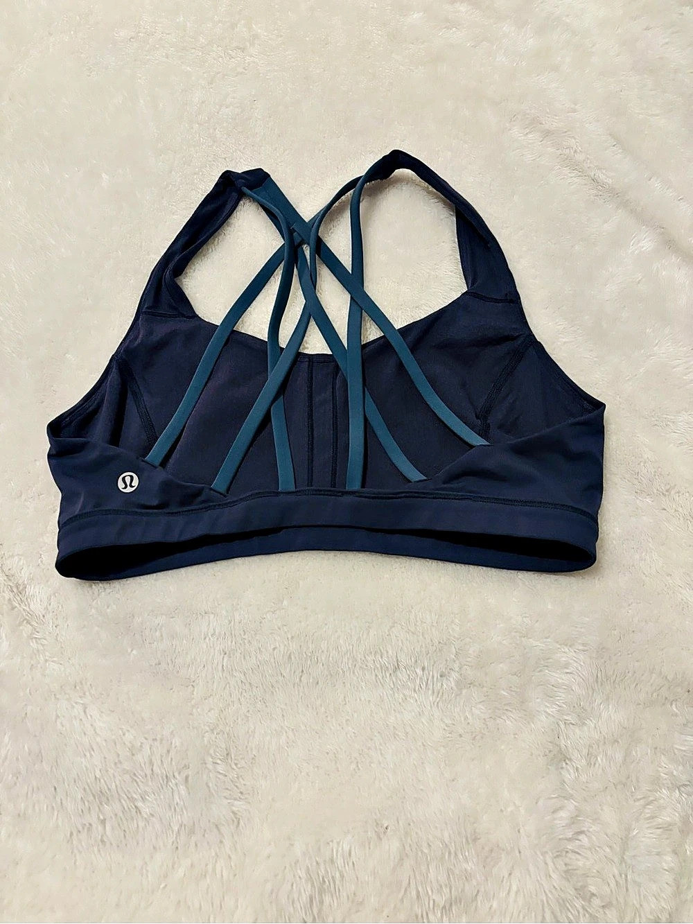lululemon Free to Be Wild Bra Blue Sports Bra